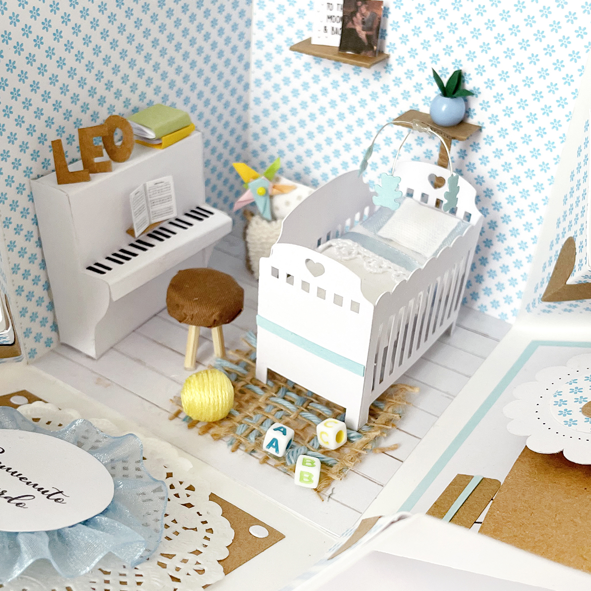 Explosion box Baby born Cielodicarta