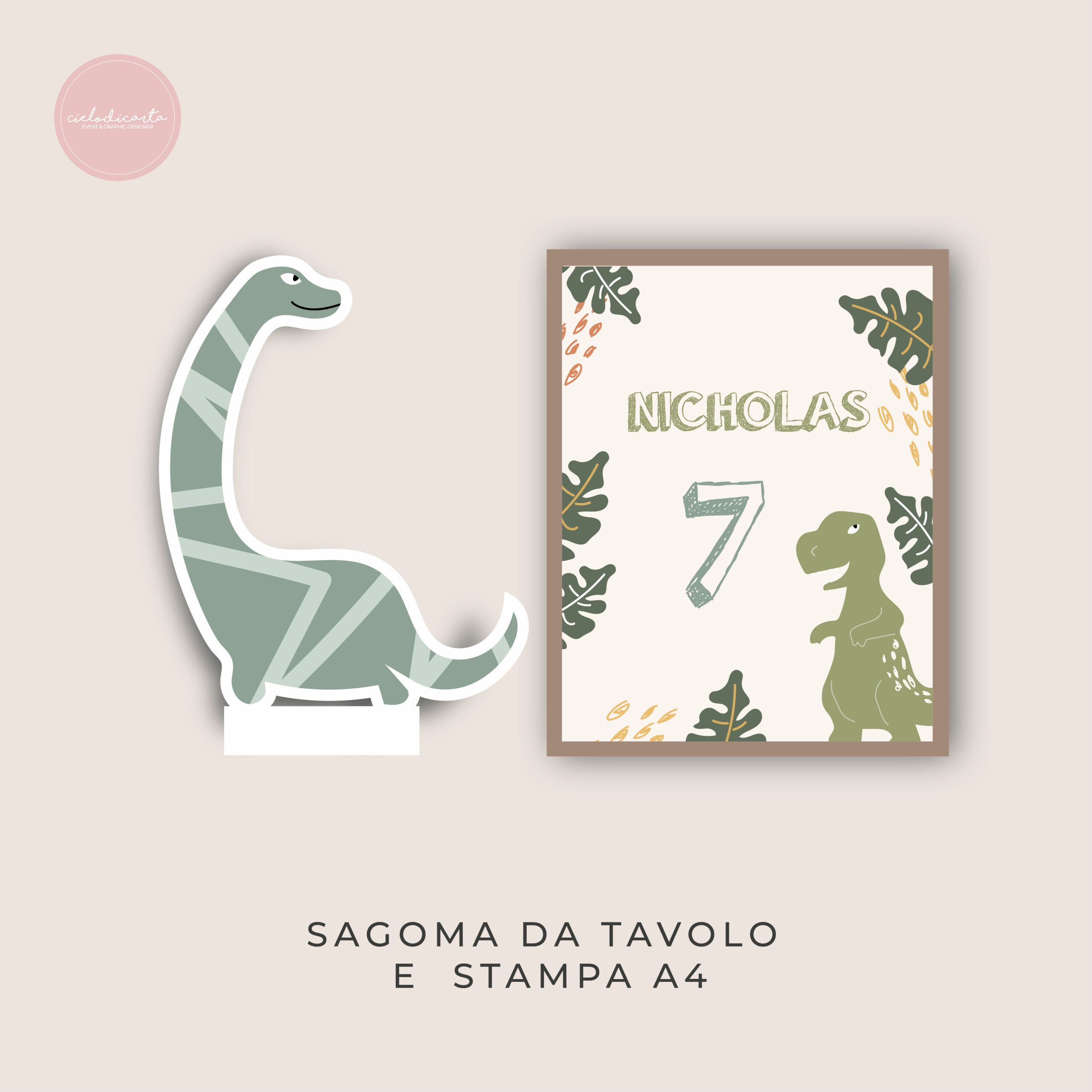 Party kit digitale "Dino's Party" - immagine 4