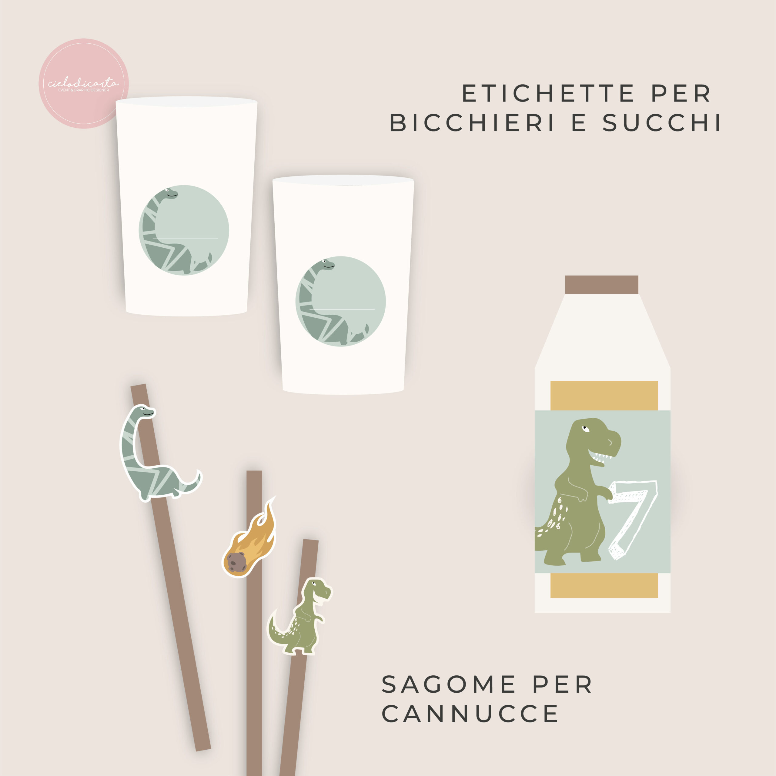Party kit digitale "Dino's Party" - immagine 5