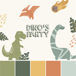 Party kit  digitale "Dino's Party"