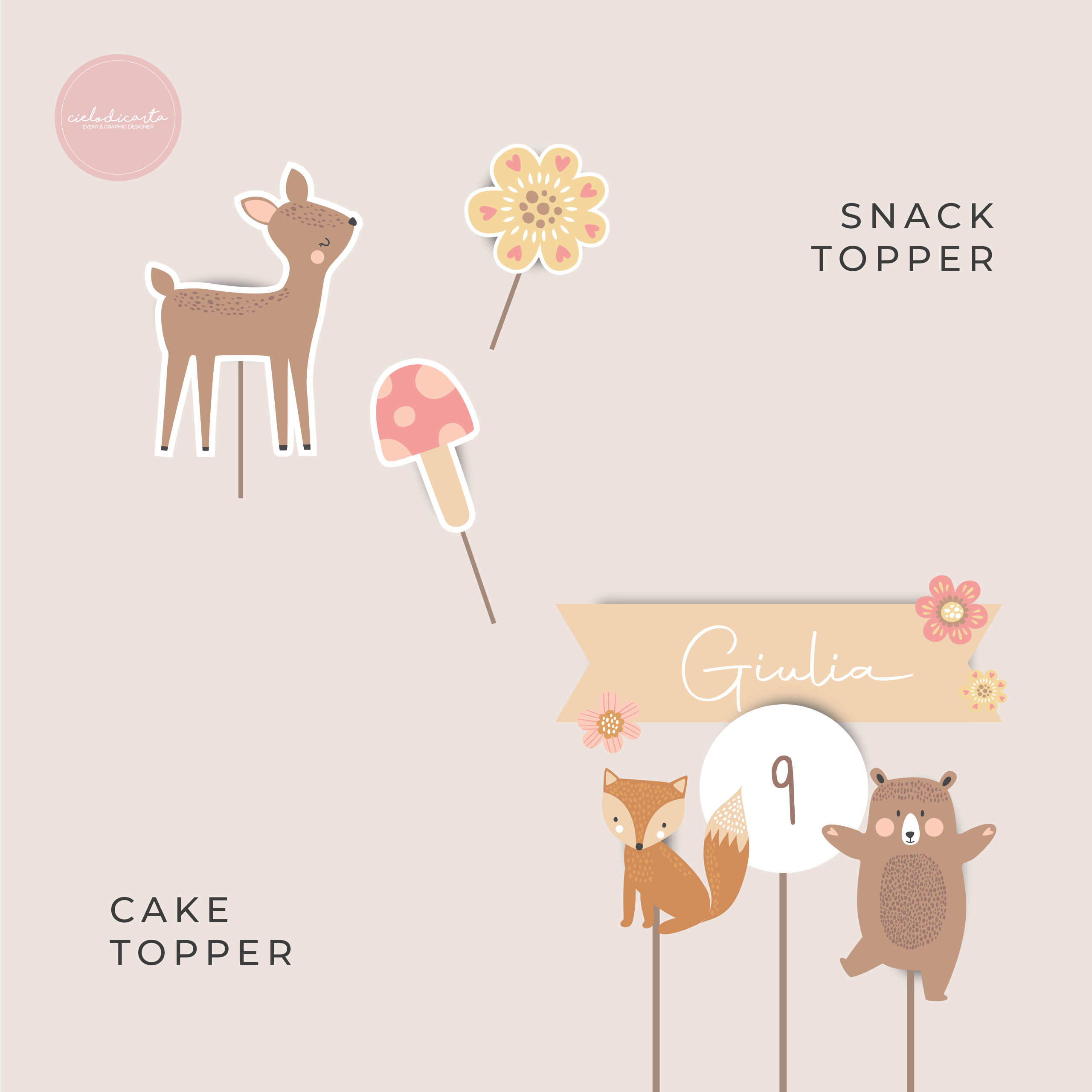 Party kit "Woodland" - immagine 3