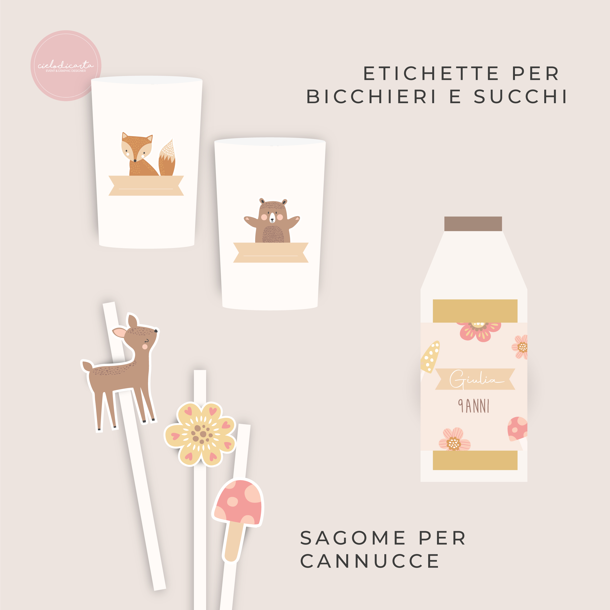 Party kit "Woodland" - immagine 5
