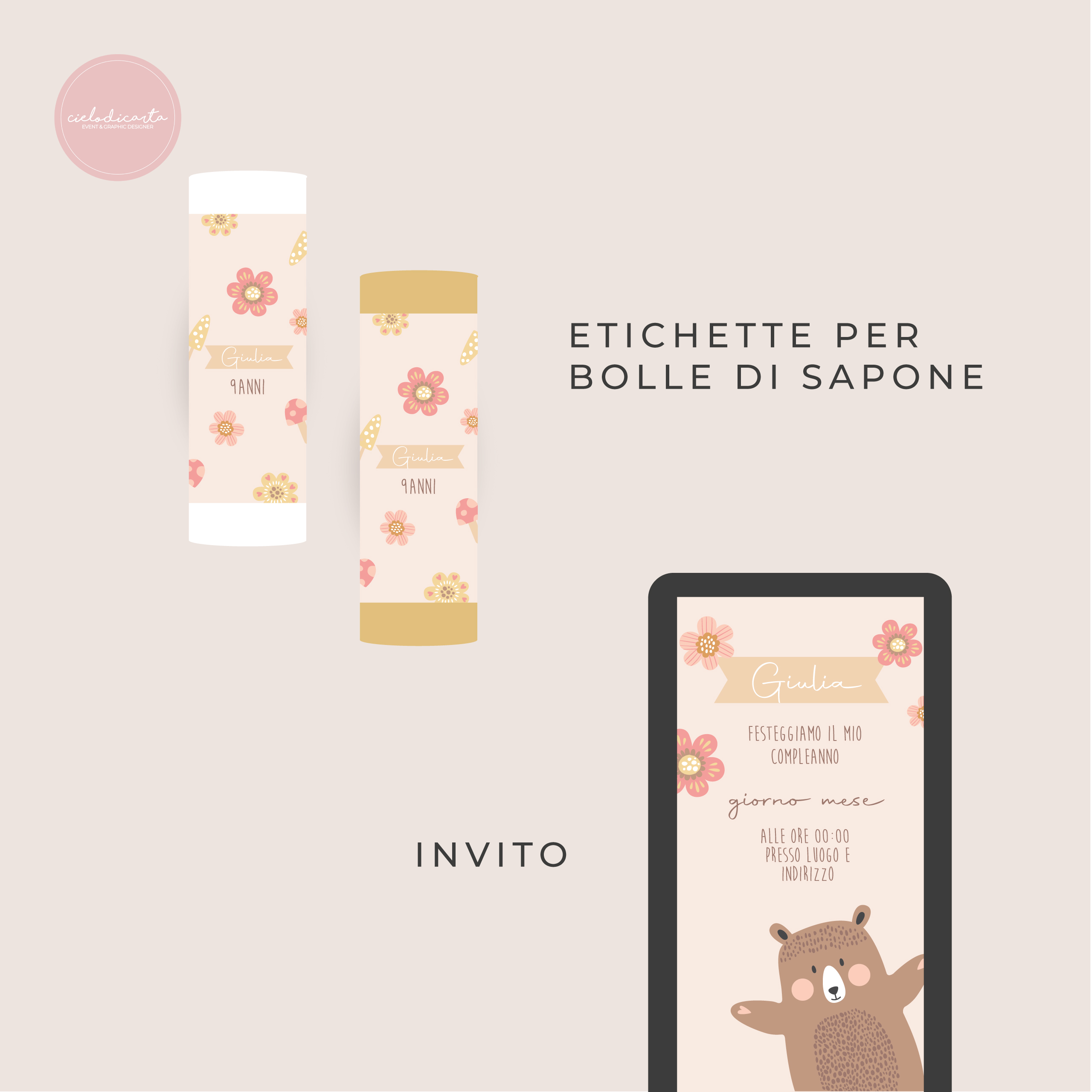 Party kit "Woodland" - immagine 6