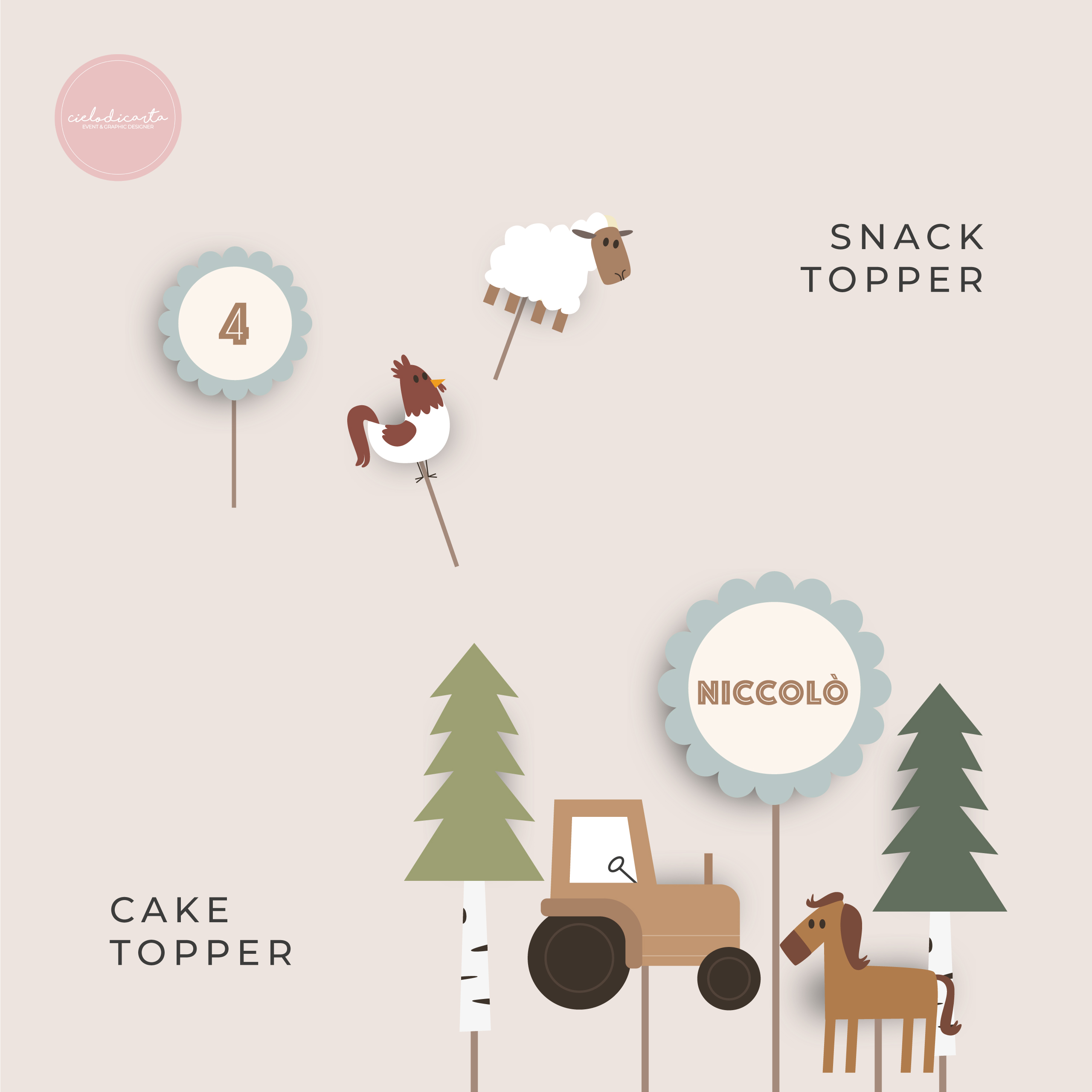 Party kit "Nella vecchia fattoria" - immagine 6
