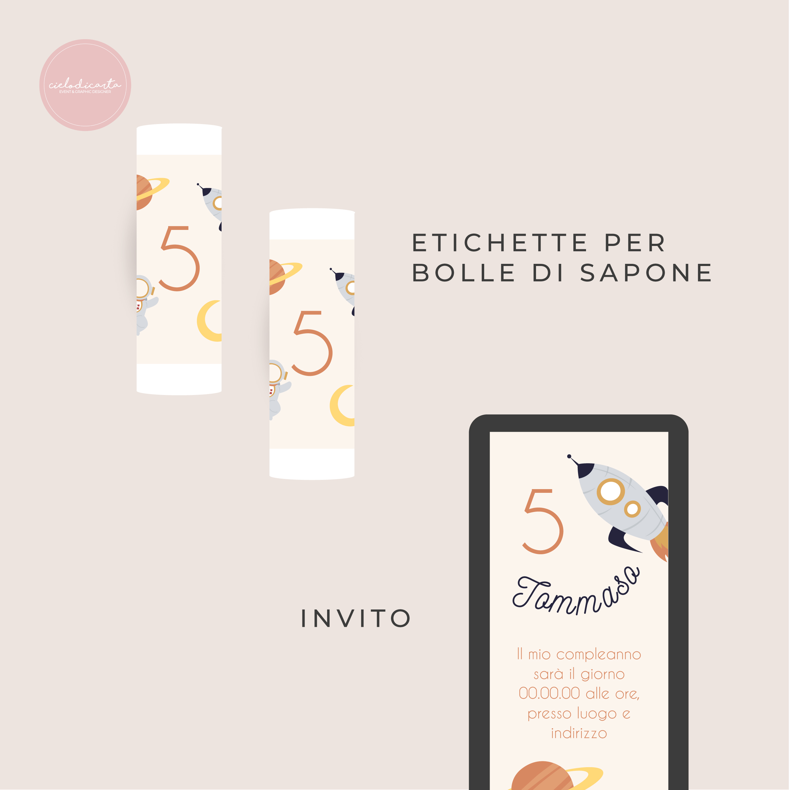 Party kit "Astronauti nello spazio" - immagine 3