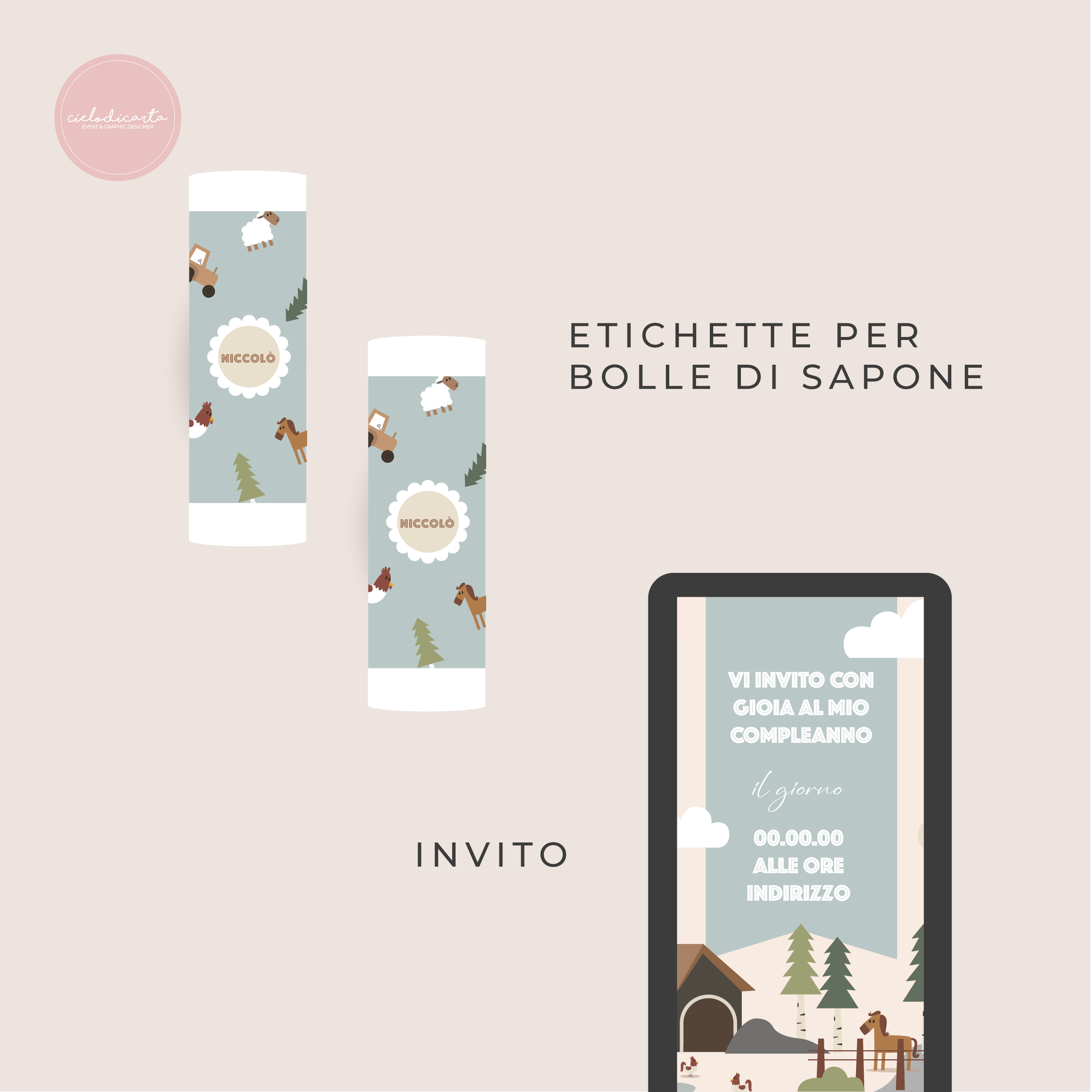 Party kit "Nella vecchia fattoria" - immagine 3